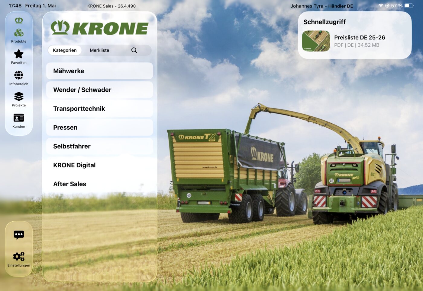 KRONE Sales App